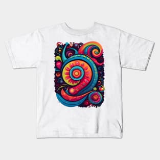 Colorful Swirls Kids T-Shirt